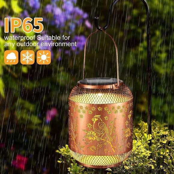 Solar Lanterns Outdoor Waterproof Christmas Birthdays Gifts for Women Mom Grandm - Picture 3 of 5